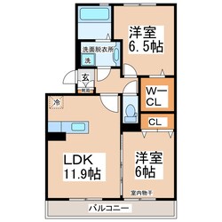 ヴァン・エスポワール　Ａ・Ｂの物件間取画像